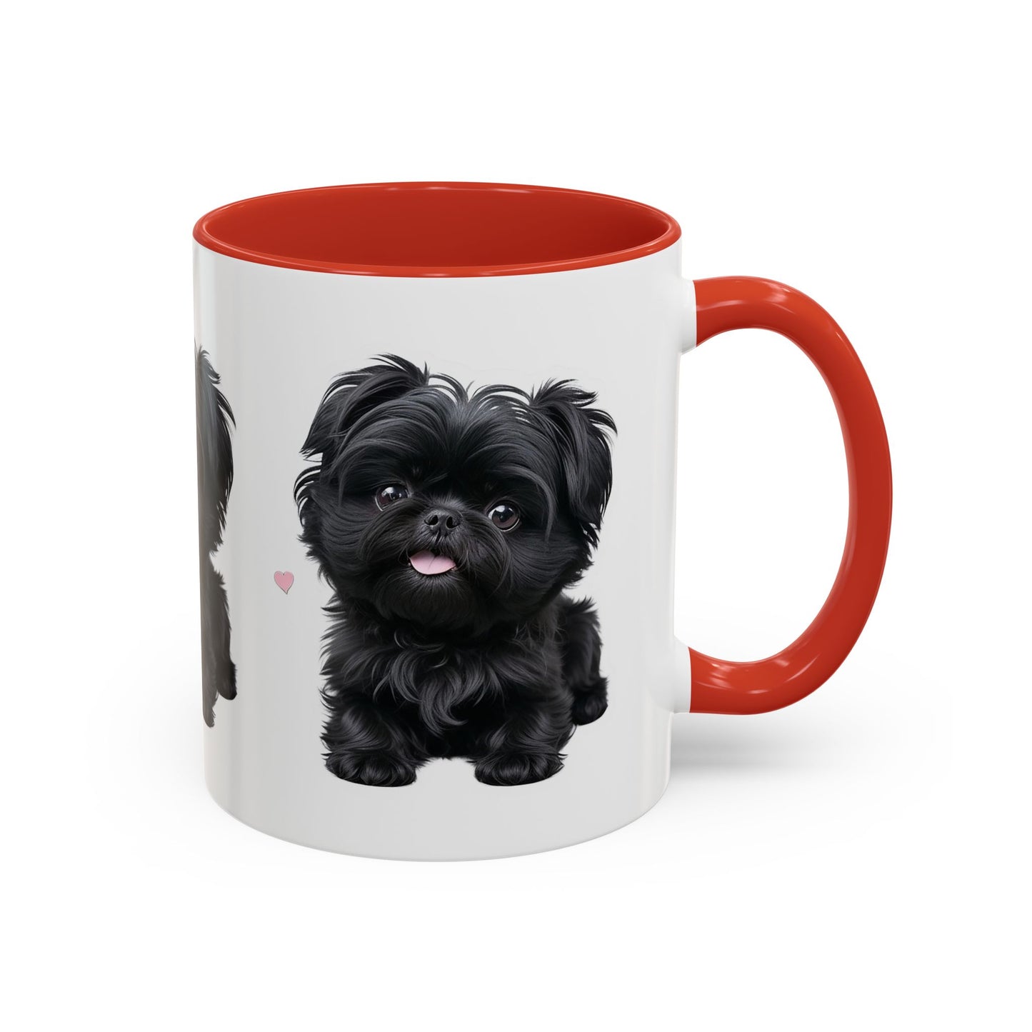 Cute Pug Accent Coffee Mug, Pet Lover Gift, Coffee Cup, Dog Mom Mug, Black Dog Ceramic Mug