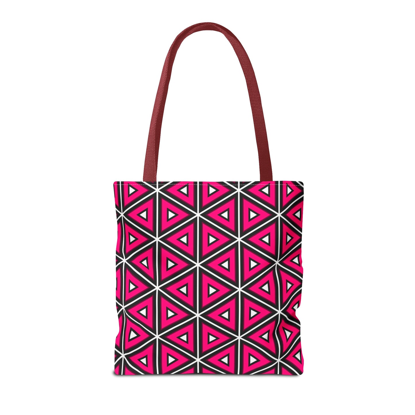 Vibrant Geometric Tote Bag, Trendy Shopping Tote, Cute Carry-All