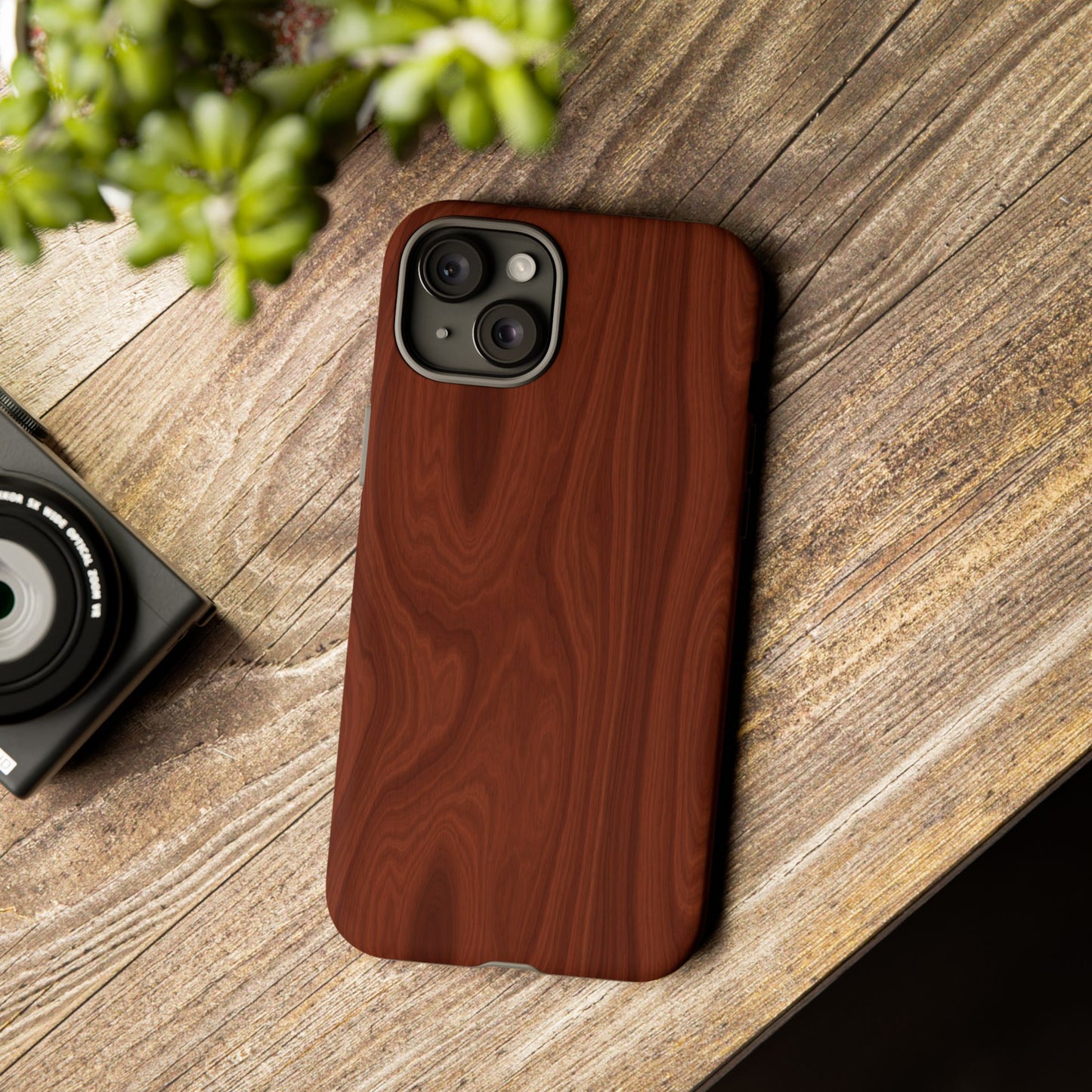 Wood Grain Phone Case, Stylish Tough Cases, Nature-Inspired Protective Cover, Unique Gifts for Him and Her, Eco-Friendly Tech Accessory