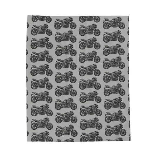 Motorcycle Lover's Velveteen Plush Blanket, Cozy Gift for Bikers, Home Décor for Motorcycle Enthusiasts, Ideal for Cold Nights, [...]