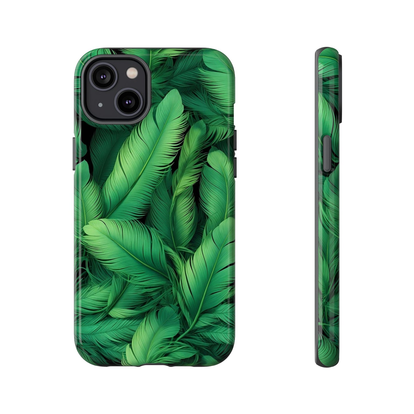 Tough Cases - Tropical Leaf Phone Case, Nature-inspired, Phone Accessory, Gift for Her, Jungle Theme, Eco-Friendly