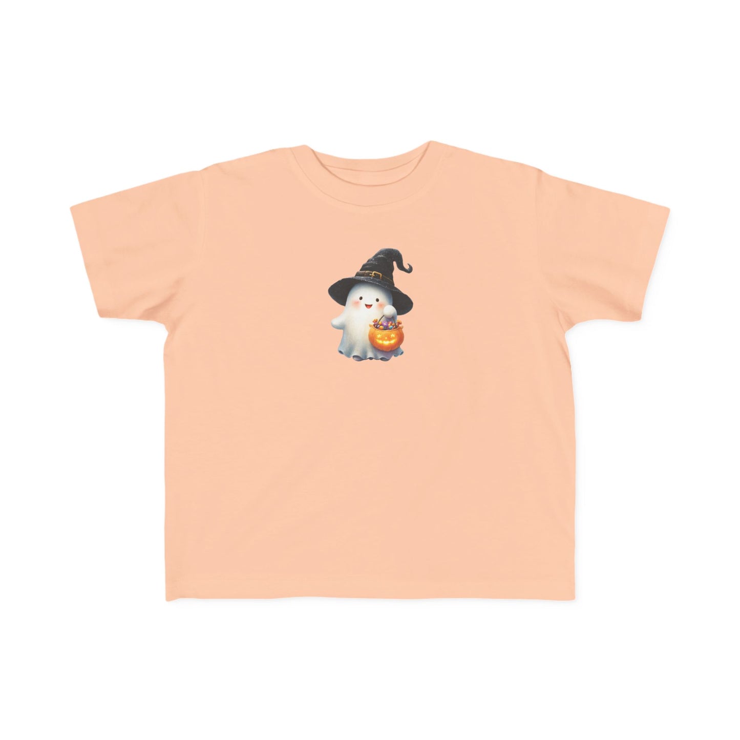 Adorable Halloween Toddler Tee, Cute Ghost Design, Kids Halloween Outfit, Witch Hat Shirt, Toddler Costume Top