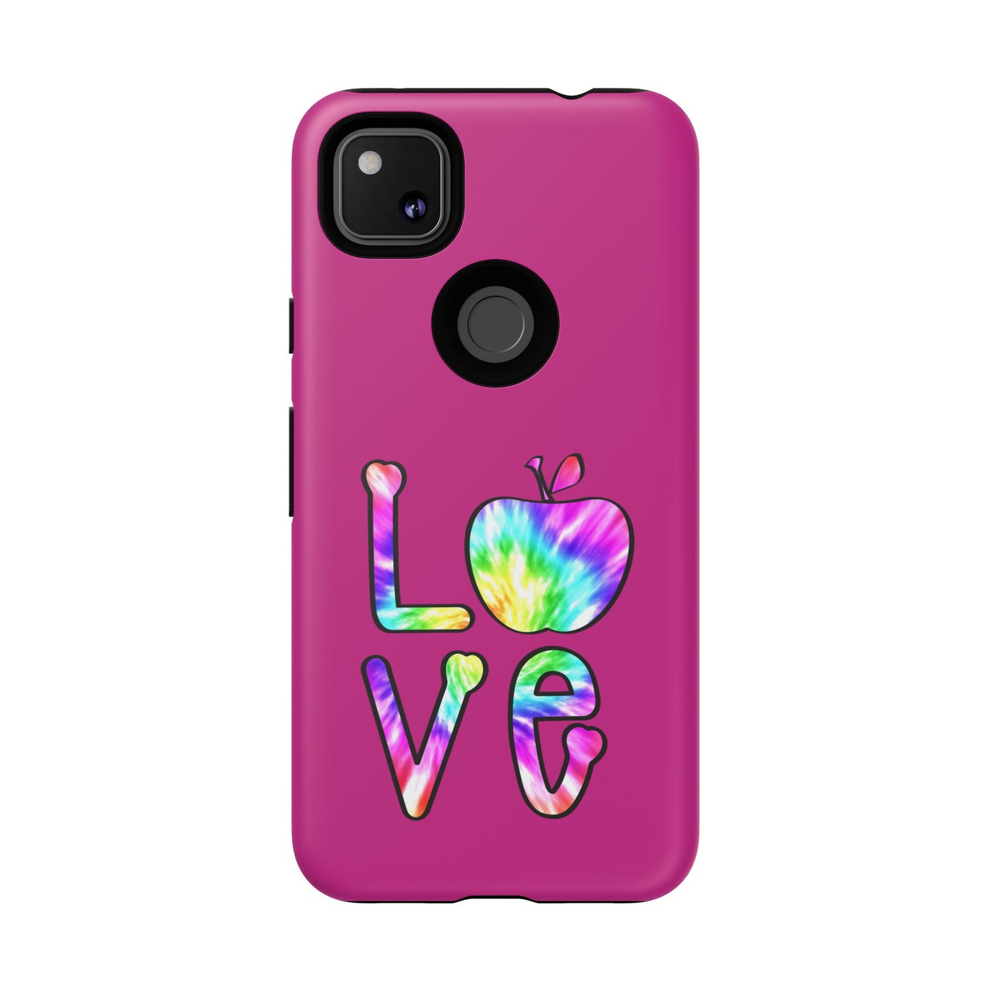 Colorful Love Phone Case, Tough Cases for iPhone, Cute Phone Accessory, Gift for Her, Summer Vibe Phone Cover