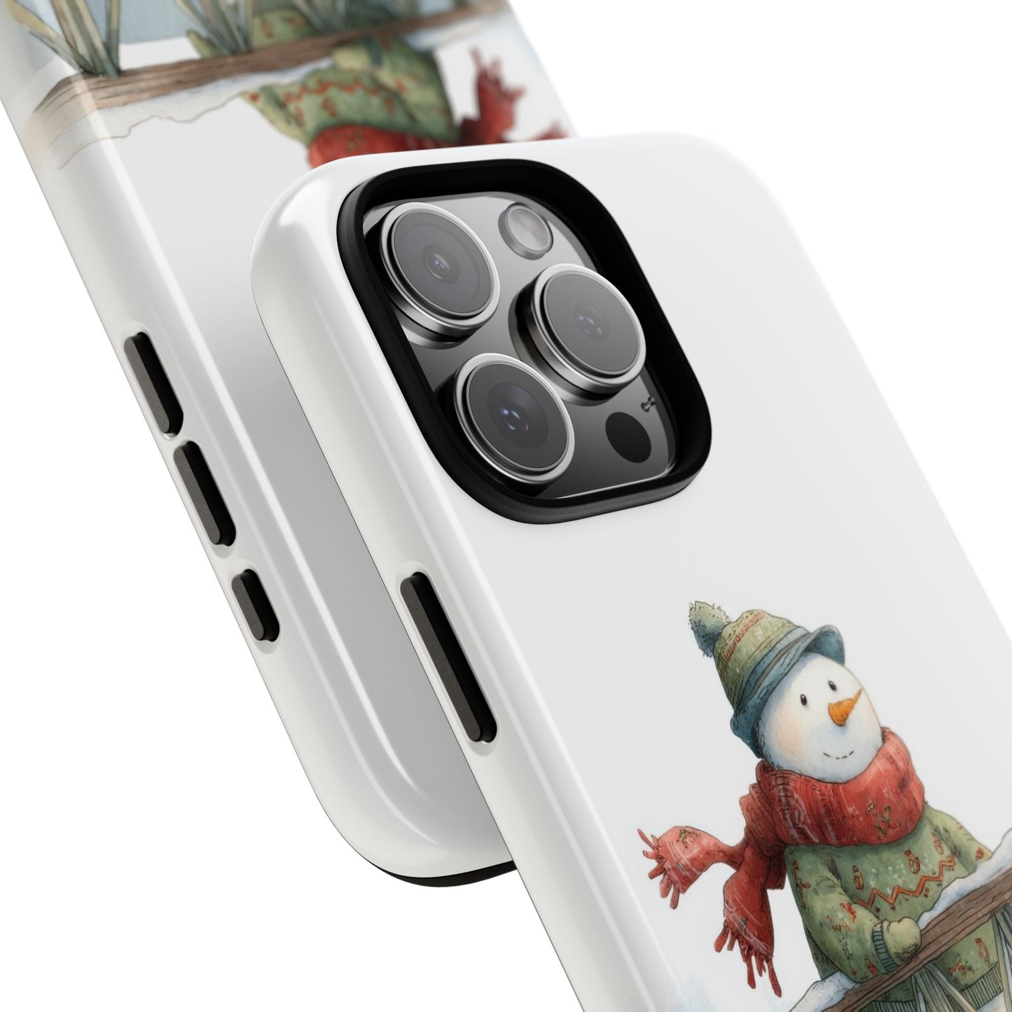 Snowman Phone Case – Winter Holiday Gift, Cute Snowman Design, Winter Accessories, Protective Phone Case, Unique Christmas Present