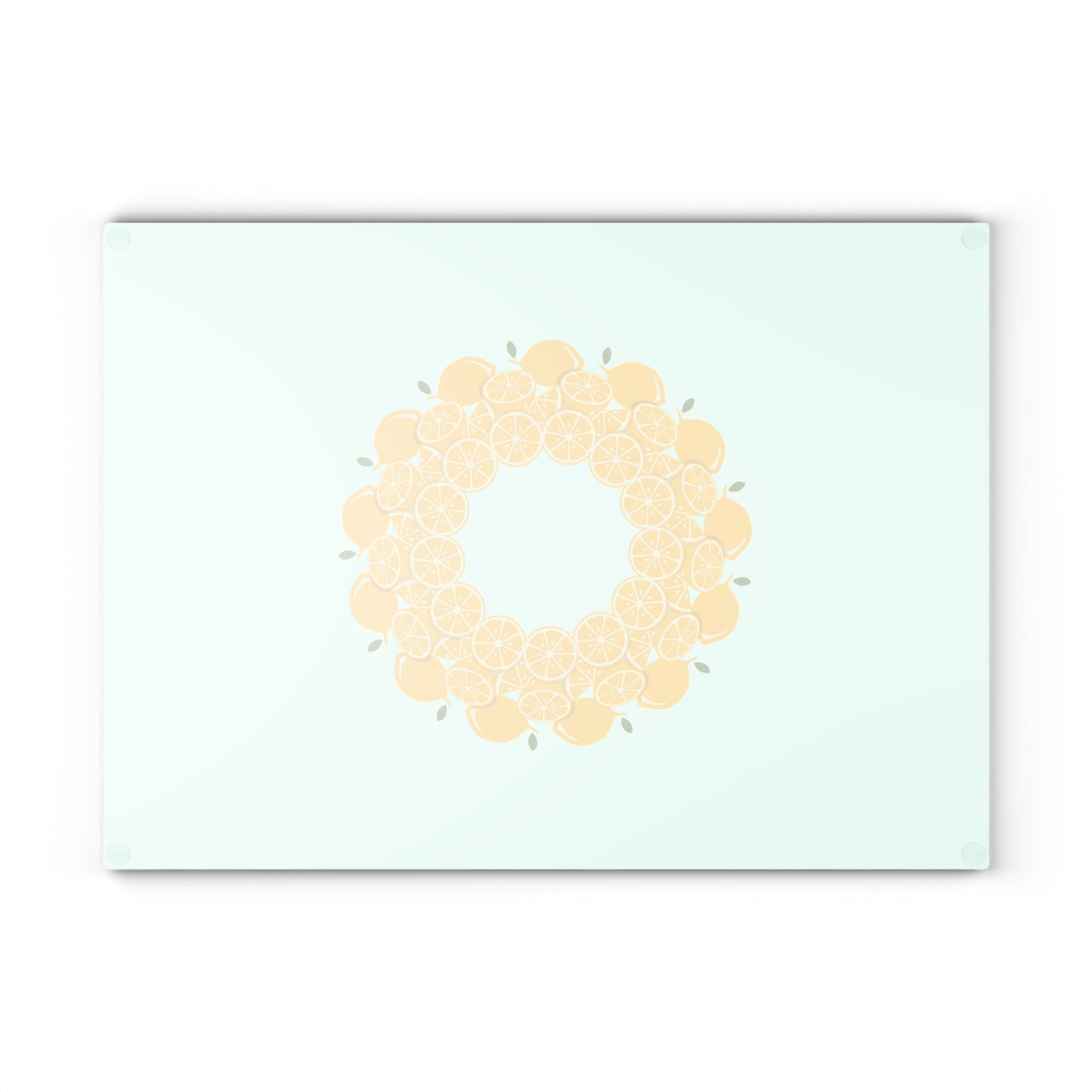 Lemon-Themed Glass Cutting Board | Kitchen Decor, Gift for Chefs, Foodie Present, Summer Cooking, Home & Garden