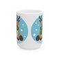Christmas Reindeer Ceramic Mug — Cute Holiday Coffee Cup (11oz & 15oz)