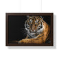 Majestic Tiger Wall Art Print, Framed Horizontal Poster, Animal Decor, Home Office Decoration, Wildlife Art, Gift Idea