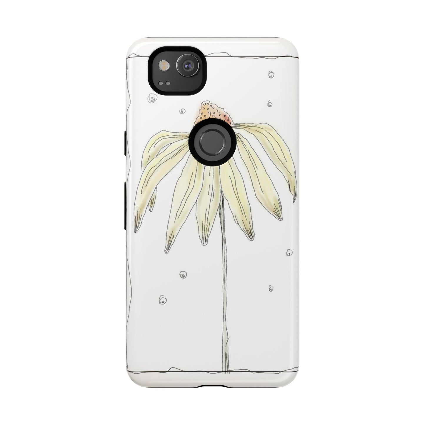 Flower Phone Case with Delicate Design, Tough Phone Cover, Nature Lover Gift, Floral Tech Accessory, Stylish Phone Protection