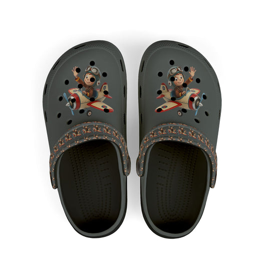 Kid's Fun Foam Clogs - Playful Aviation Theme, Lightweight Slip-On Shoes for Kids, Perfect for Summer Play, Beach Trips, and Outdoor [...]
