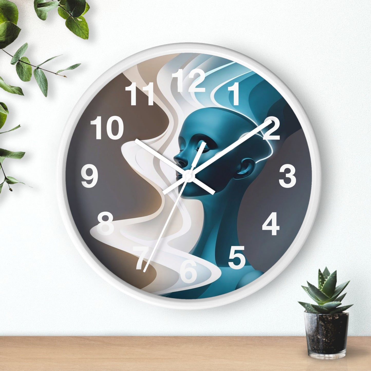 Artistic Modern Wall Clock with Abstract Face Design, Contemporary Decor, Unique Gift for Home or Office, Minimalist Timekeeper, [...]
