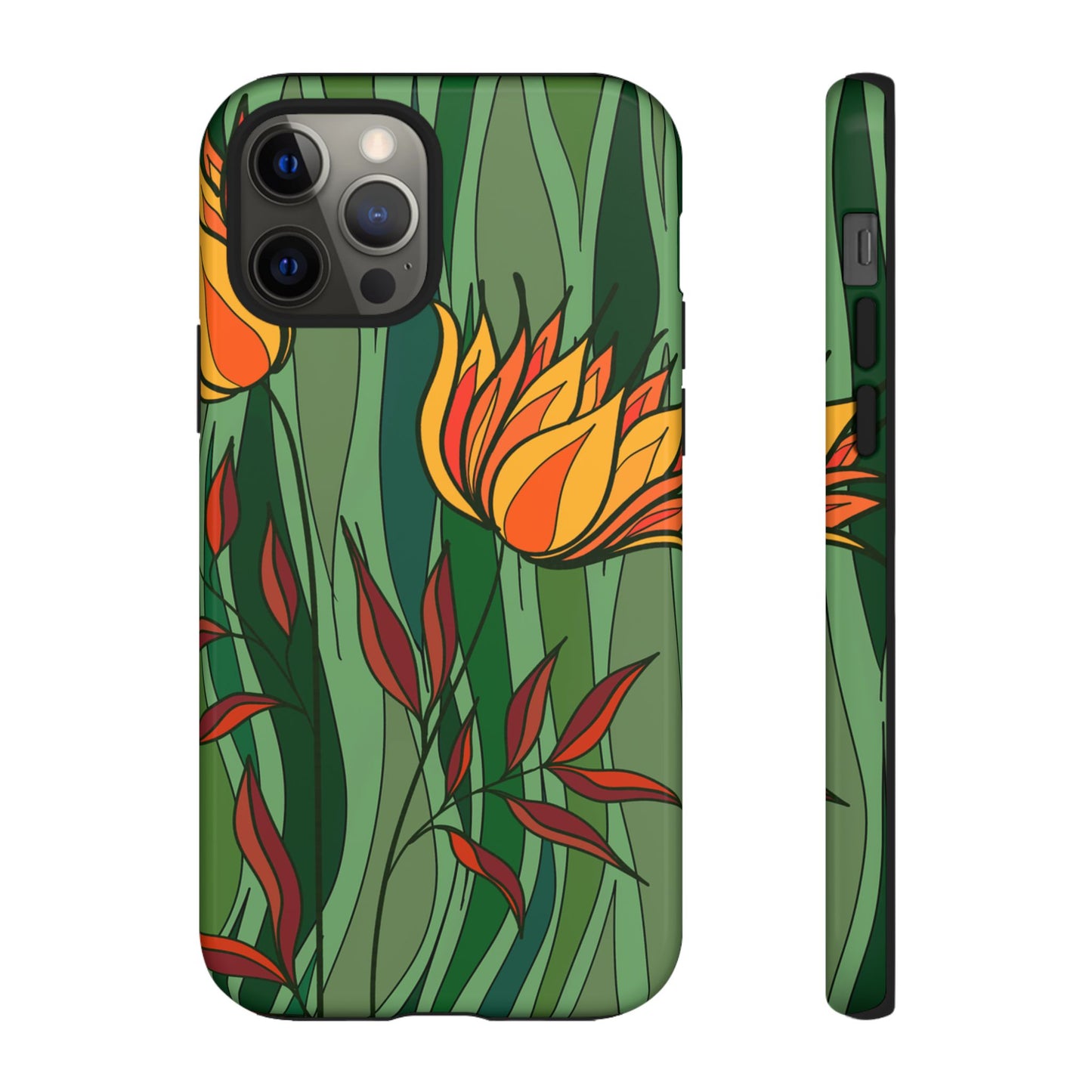 Vibrant Floral Phone Case, Nature-Inspired Tough Case, Eco-Friendly Cover, Unique Gift for Nature Lovers, Spring Decor