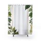 Botanical Shower Curtain, Green Leaf Design, Bathroom Decor, Eco-Friendly Curtain, Home Spa Essential