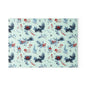 Winter Berries Glass Cutting Board — Festive Pine & Holly Kitchen Cutting Board