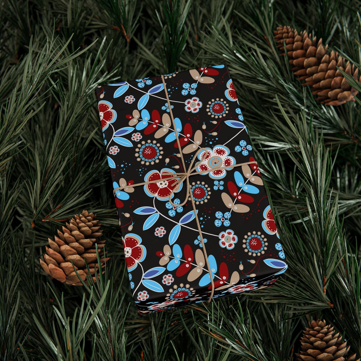 Floral Design Wrapping Paper - Perfect for Gifts, Birthdays, Holidays, DIY Crafts, and Special Occasions