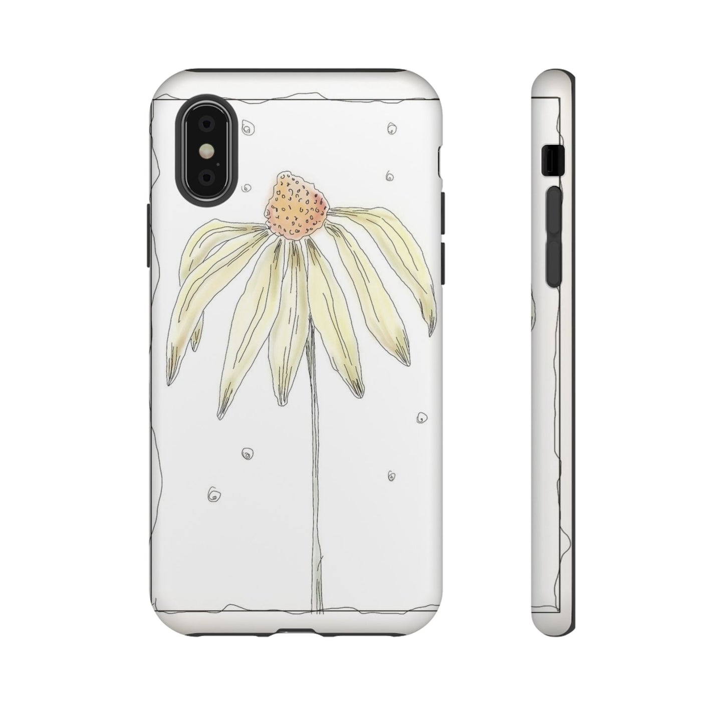 Flower Phone Case with Delicate Design, Tough Phone Cover, Nature Lover Gift, Floral Tech Accessory, Stylish Phone Protection