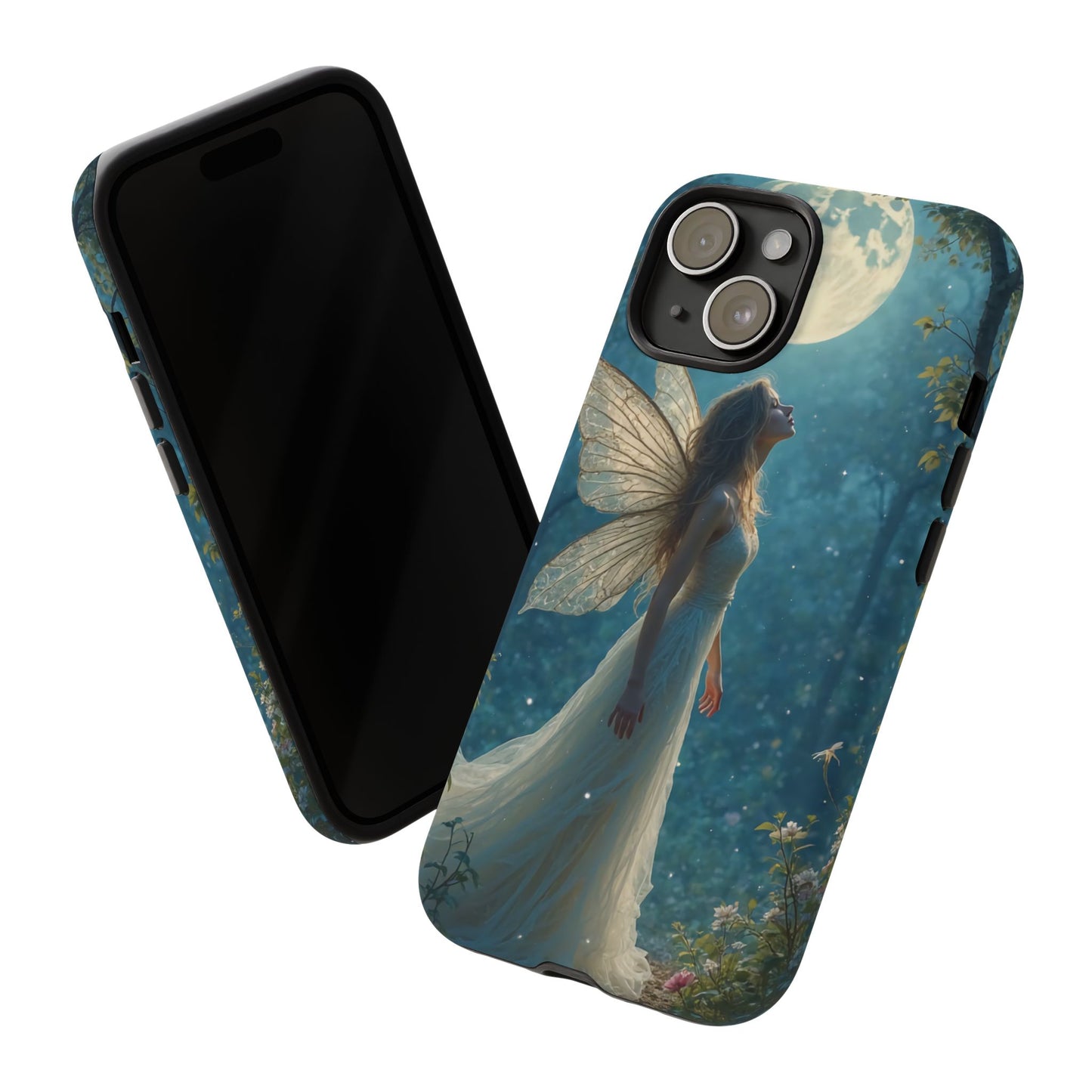 Fairy Moon Phone Case | Tough Cases for Nature Lovers, Fantasy Gift, Boho Phone Accessory, Ethereal Aesthetic, Magical Design