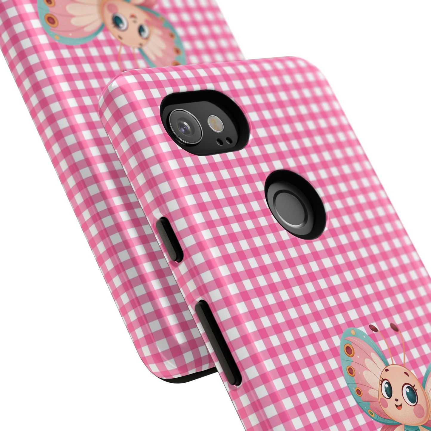 Cute Butterfly Phone Case, Tough Cases, Floral Phone Accessory, Gift for Her, Spring Fashion, Kids' Birthday Present, Pastel Aesthetic