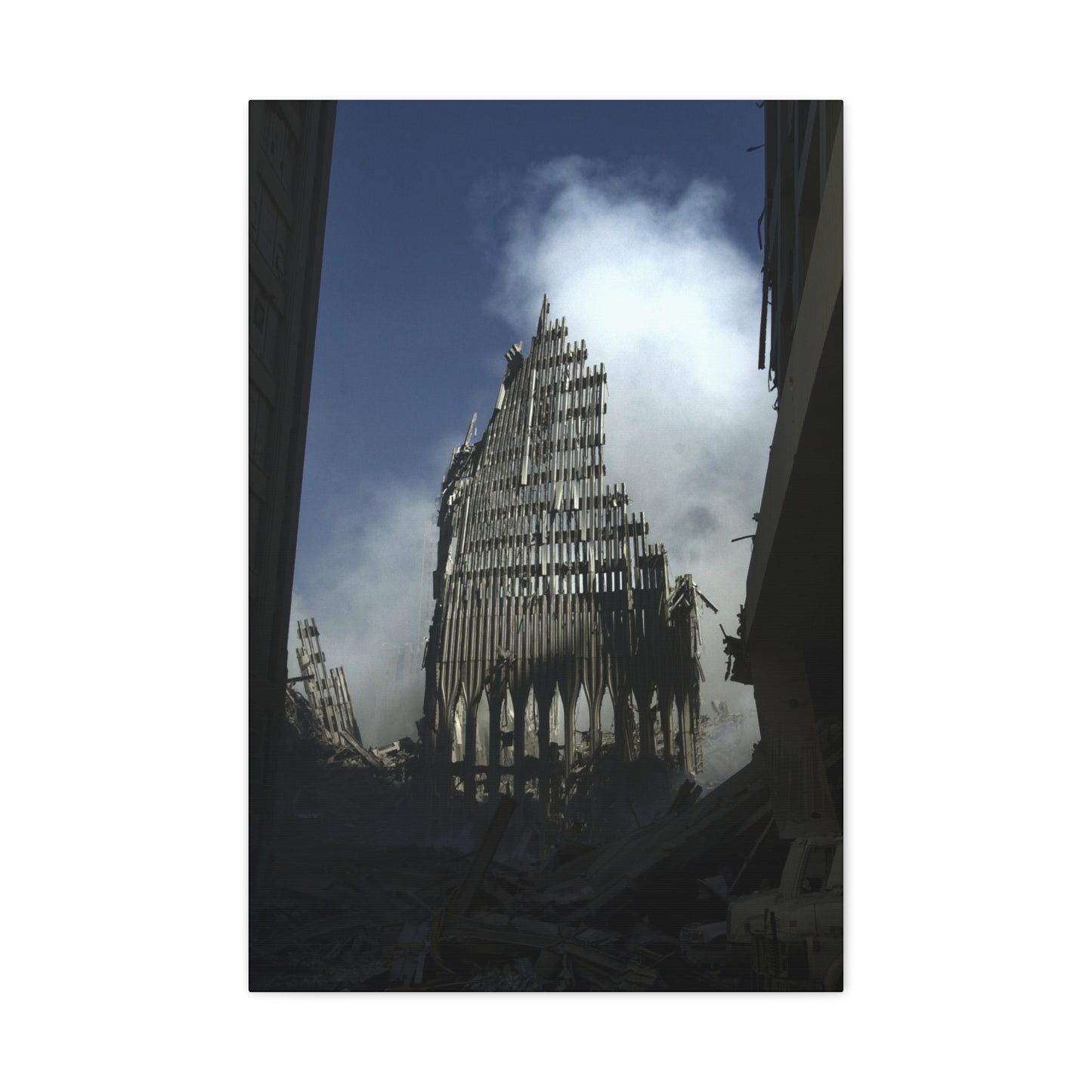 Matte Stretched Canvas - Ruined Cathedral Architectural Print