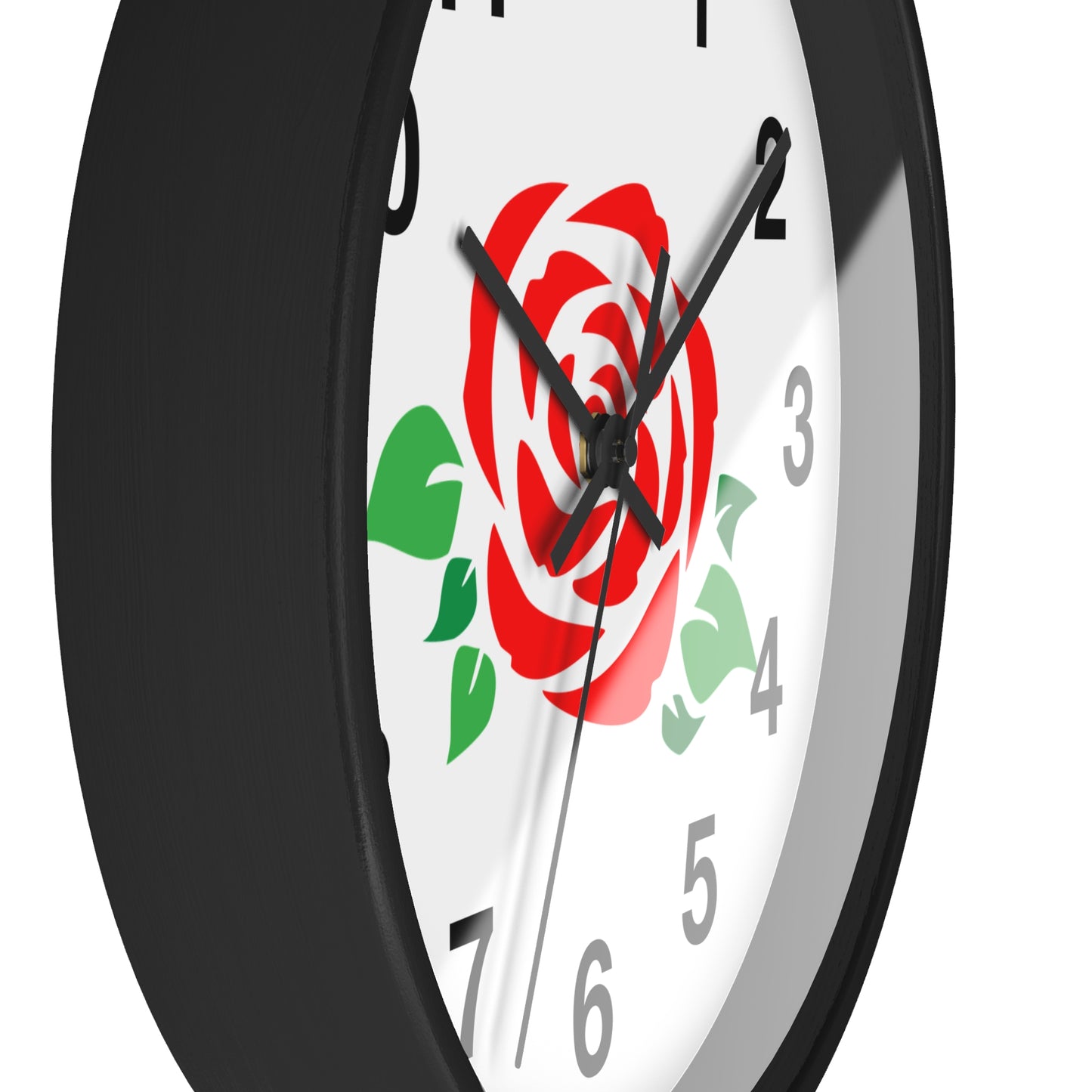 Rose Floral Wall Clock | Elegant Home Décor, Gift for Flower Lovers, Timeless Design, Spring Decor, Birthday Gift