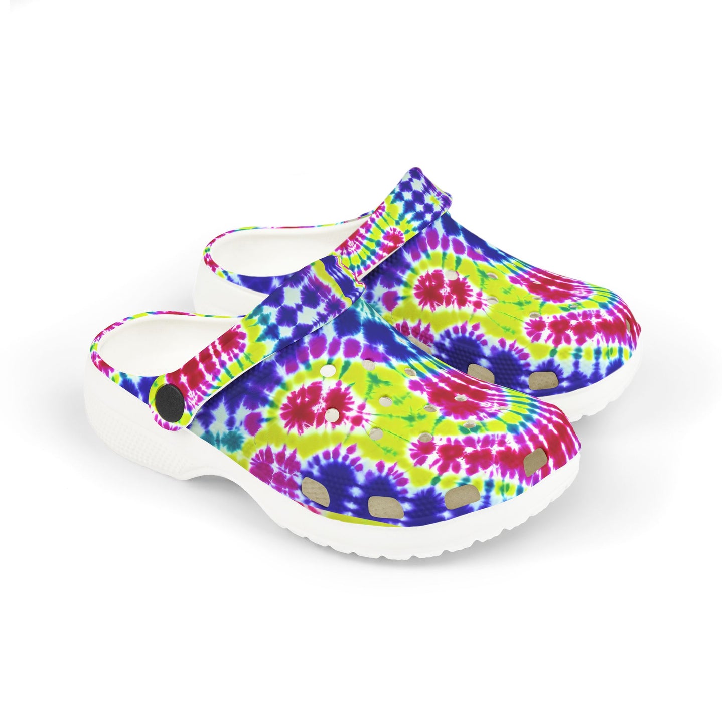 Colorful Tie-Dye Kid's Clogs, Fun Slip-On Shoes for Kids, Summer Footwear, Birthday Gift, Playtime Essentials