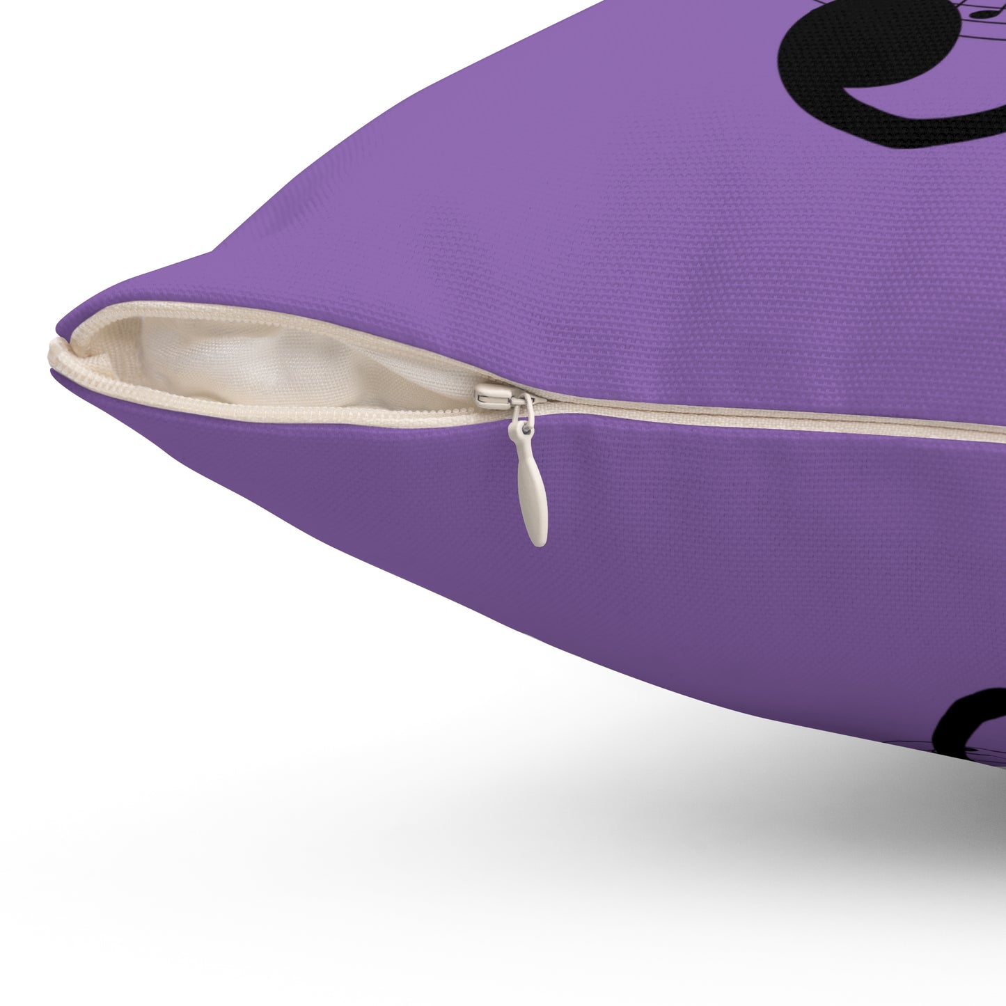 Musical Notes Pillow | Purple Throw Cushion for Music Lovers, Home Decor, Gift for Musicians, Note Design