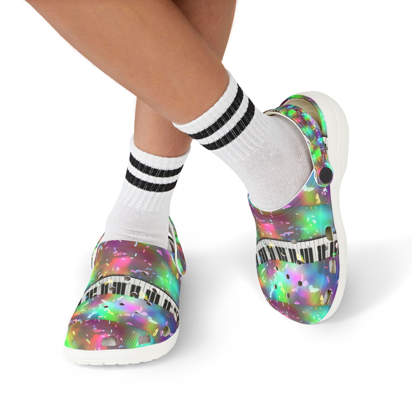 Colorful Musical Kid's EVA Foam Clogs - Bright, Fun, and Comfortable Footwear for Playtime, Summer Fun, and Music-Lover Gifts