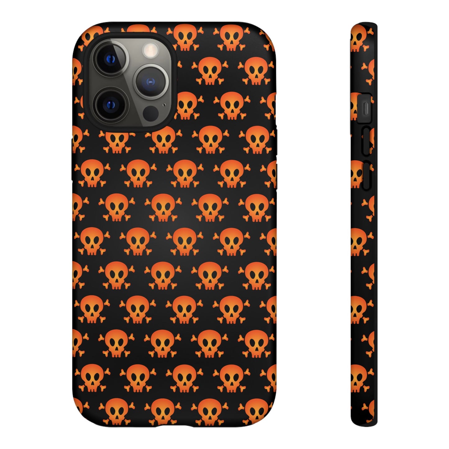 Halloween Skull Phone Case, Spooky Mobile Cover, Trick or Treat Accessory, Goth Gift, Skull Pattern Design