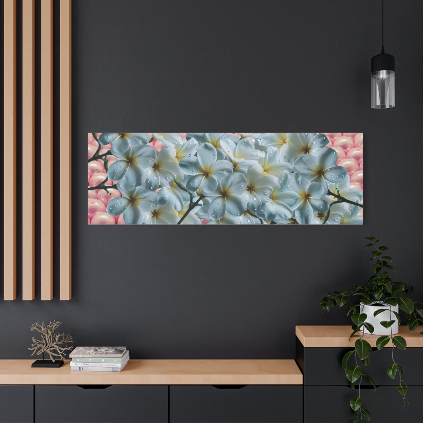 Floral Canvas Art Print - Elegant Home Decor, Botanical Wall Art, Gift for Her, Mother's Day Decoration, Vibrant Flower Artwork