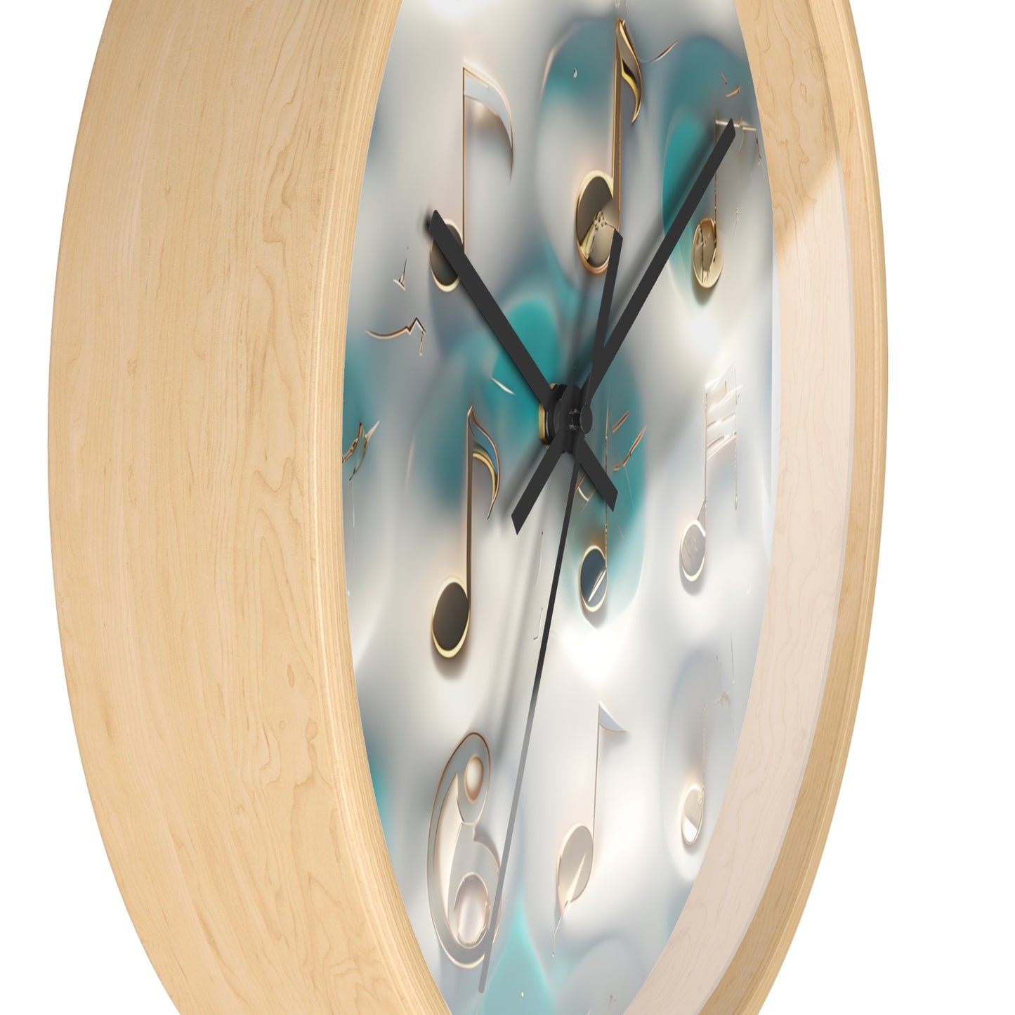 Musical Notes Wall Clock - Home Decor for Music Lovers, Gift for Musicians