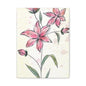 Matte Canvas, Stretched, 1.25" Tulips Pink Flowers