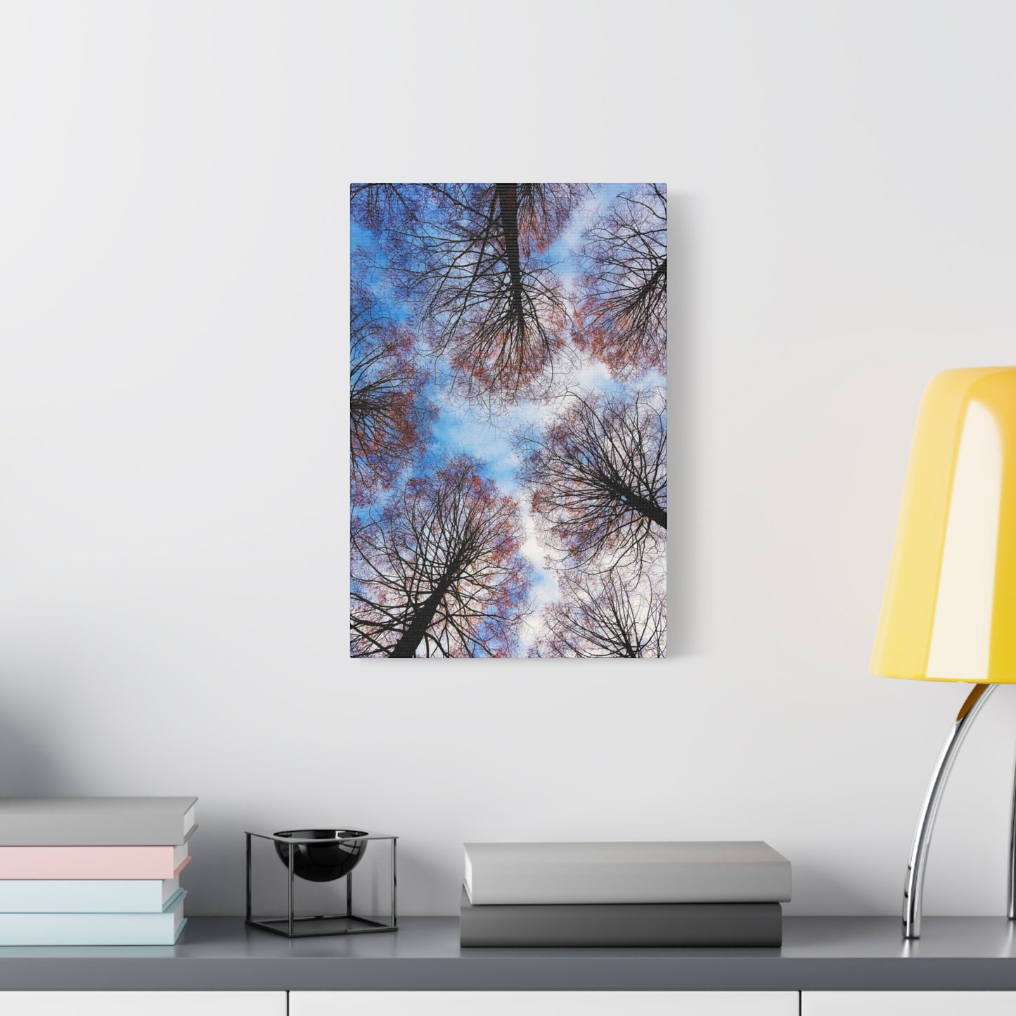 Winter Tree Canopy Matte Canvas Wall Art — Stretched 1.25"