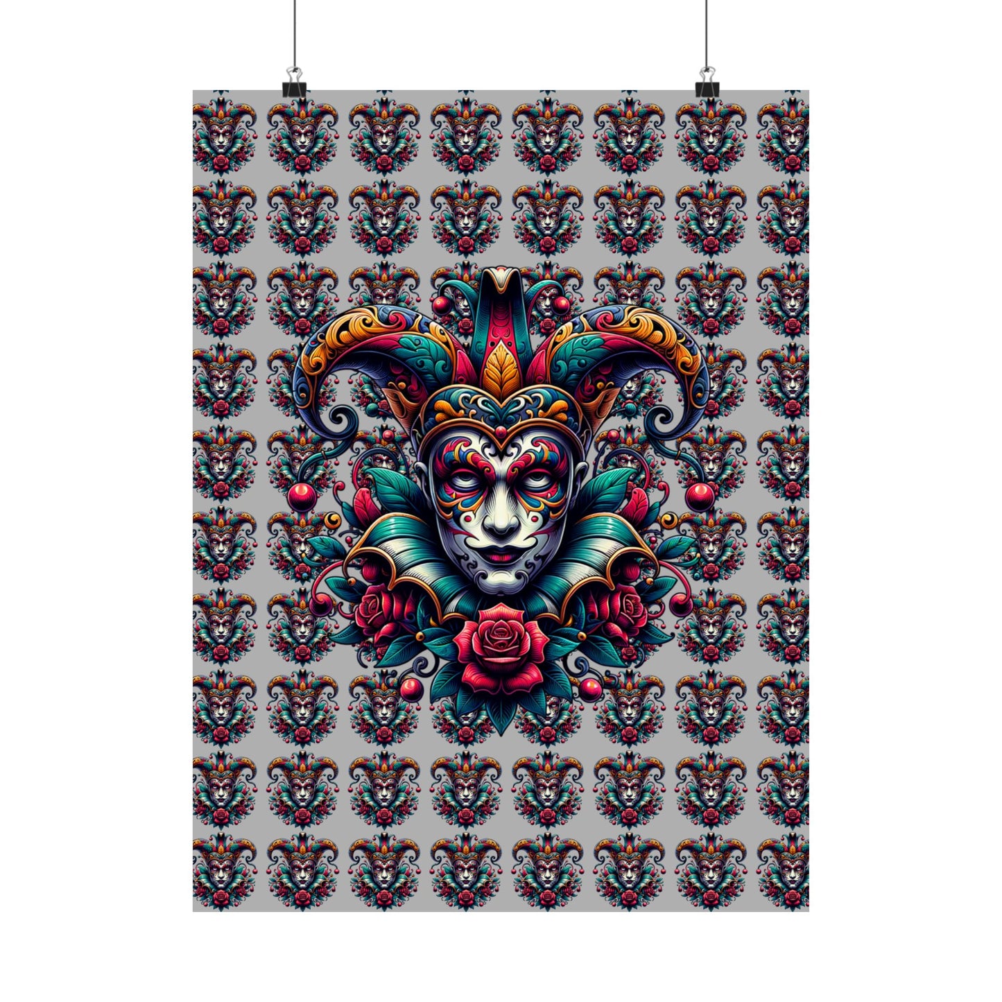 Vibrant Masquerade Wall Art, Bohemian Home Decor, Unique Gift