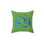Zen Lotus Square Pillow, Decor Cushion, Meditation Gift, Mindfulness Home Decor, Yoga Room Accent