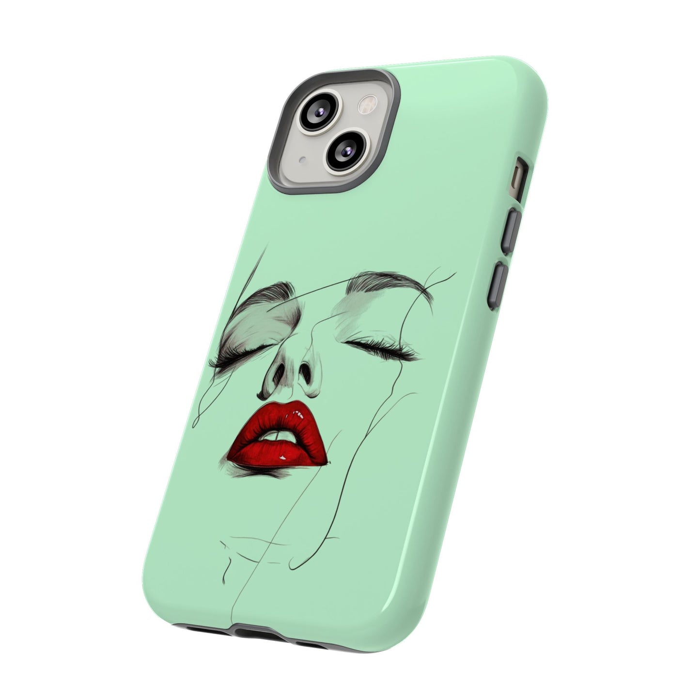 Stylish Phone Case, Artistic Phone Cover, Trendy Tech Accessory, Unique Cell Phone Protector, Gift for Her, Modern Aesthetic
