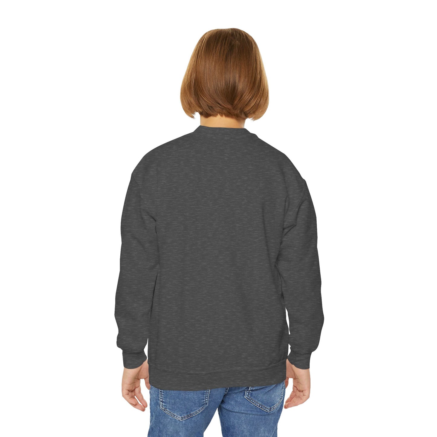Cool Tiger Youth Crewneck Sweatshirt, Cute Animal Apparel, Teen Style, Gift for Kids, Casual Wear