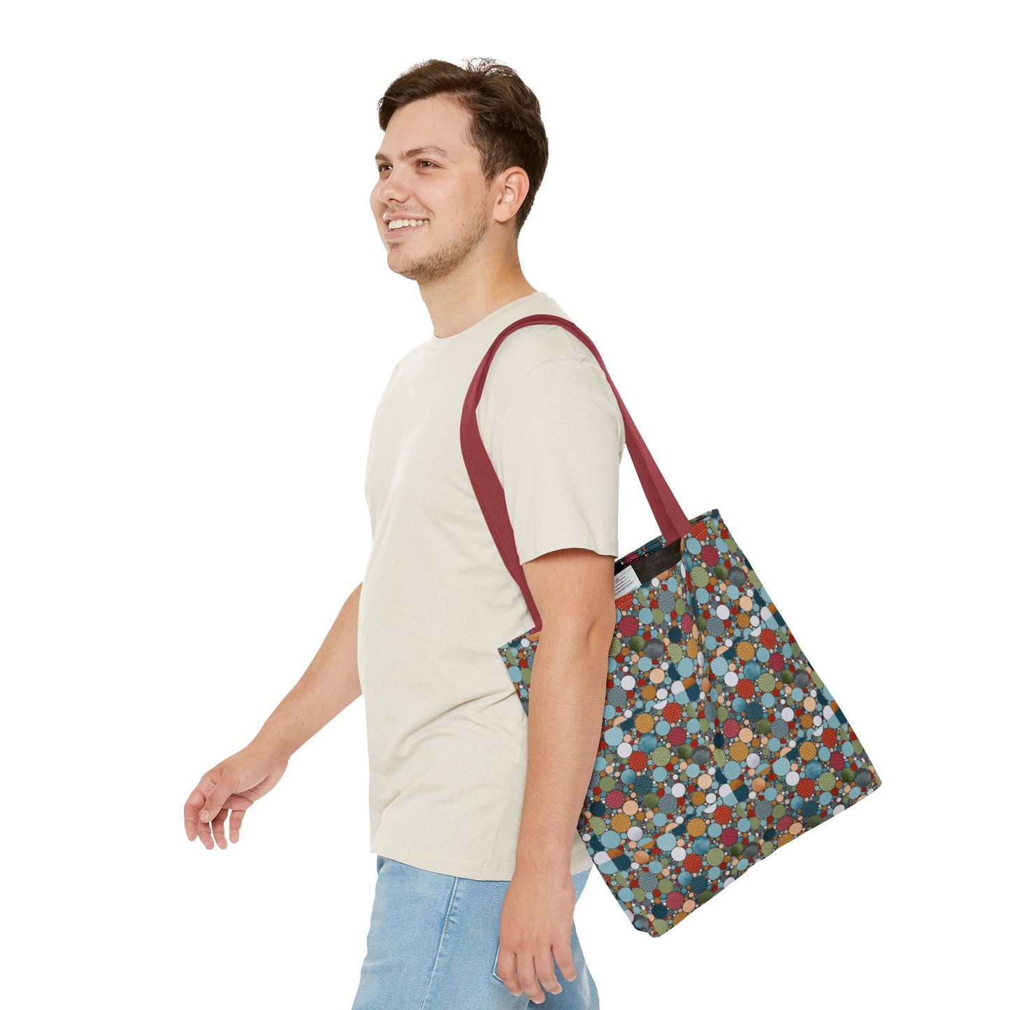 Chic Patterned Tote Bag, Eco-Friendly Shopping Tote, Colorful Beach Bag, Stylish Everyday Carryall, Unique Gift Idea