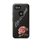 Floral Phone Case - Life is Good, Tough Phone Cover, Gift for Her, Rose Design, Personalized Phone Accessory, Stylish Tech Protector