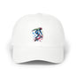Skateboarder Art Dad Cap - Classic White Baseball Hat for Skate Enthusiasts
