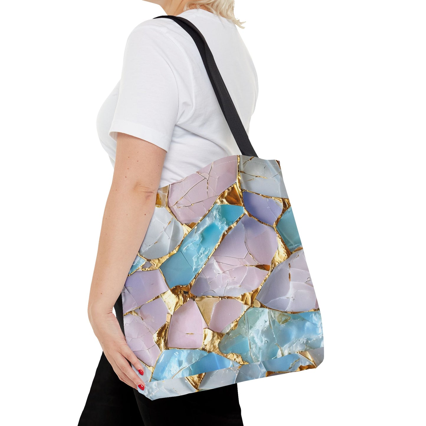 Elegant Geode Tote Bag - Chic Shopping Bag, Stylish Beach Tote