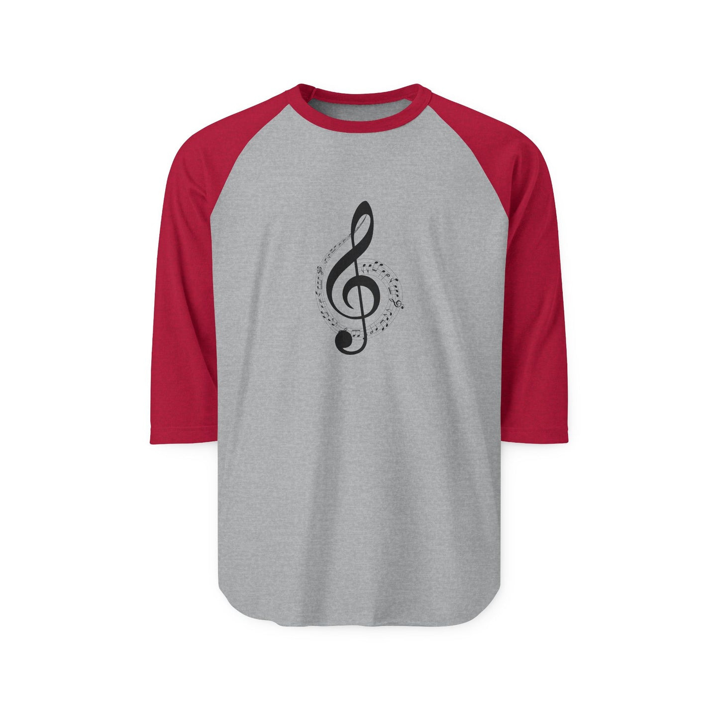 Music Lover's Unisex Three-Quarter Sleeve Raglan Shirt, Perfect for Concerts