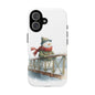Snowman Phone Case – Winter Holiday Gift, Cute Snowman Design, Winter Accessories, Protective Phone Case, Unique Christmas Present