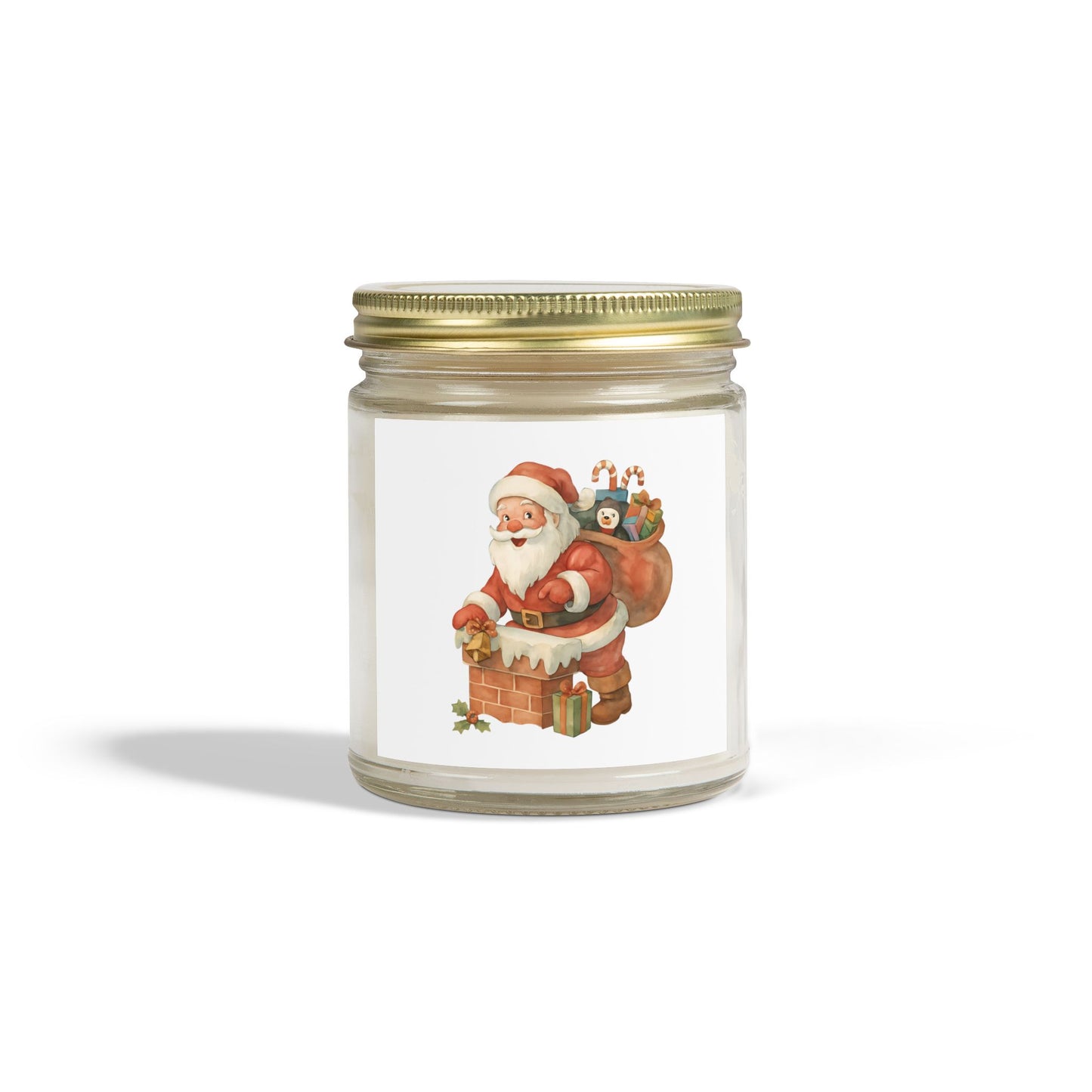 Christmas Scented Candles - Coconut Apricot Wax, Holiday Home Decor, Gift Idea for Friends, Relaxation, Festive Ambiance