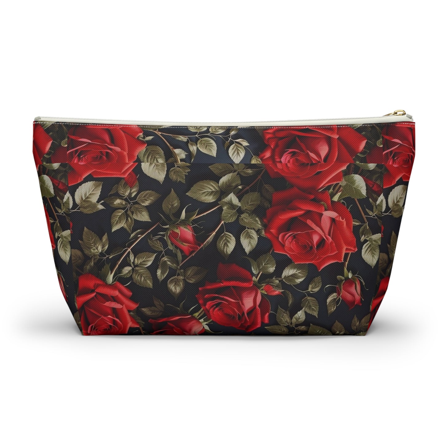 Elegant Floral Accessory Pouch | Makeup Bag, Travel Organizer, Gift for Her, Rose Design, Toiletry Case, Cosmetic Pouch