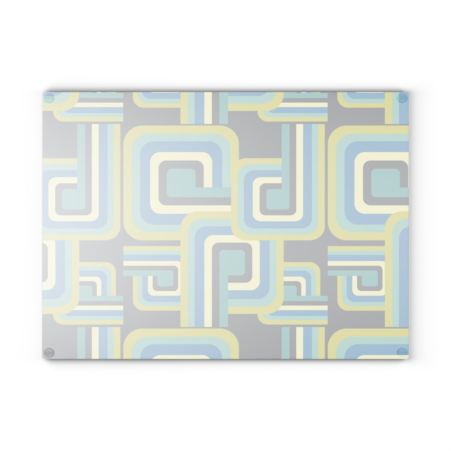 Retro-Inspired Glass Cutting Board, Stylish Kitchen Decor, Gift for Newlyweds, Housewarming, Modern Cooking, Unique Homeware