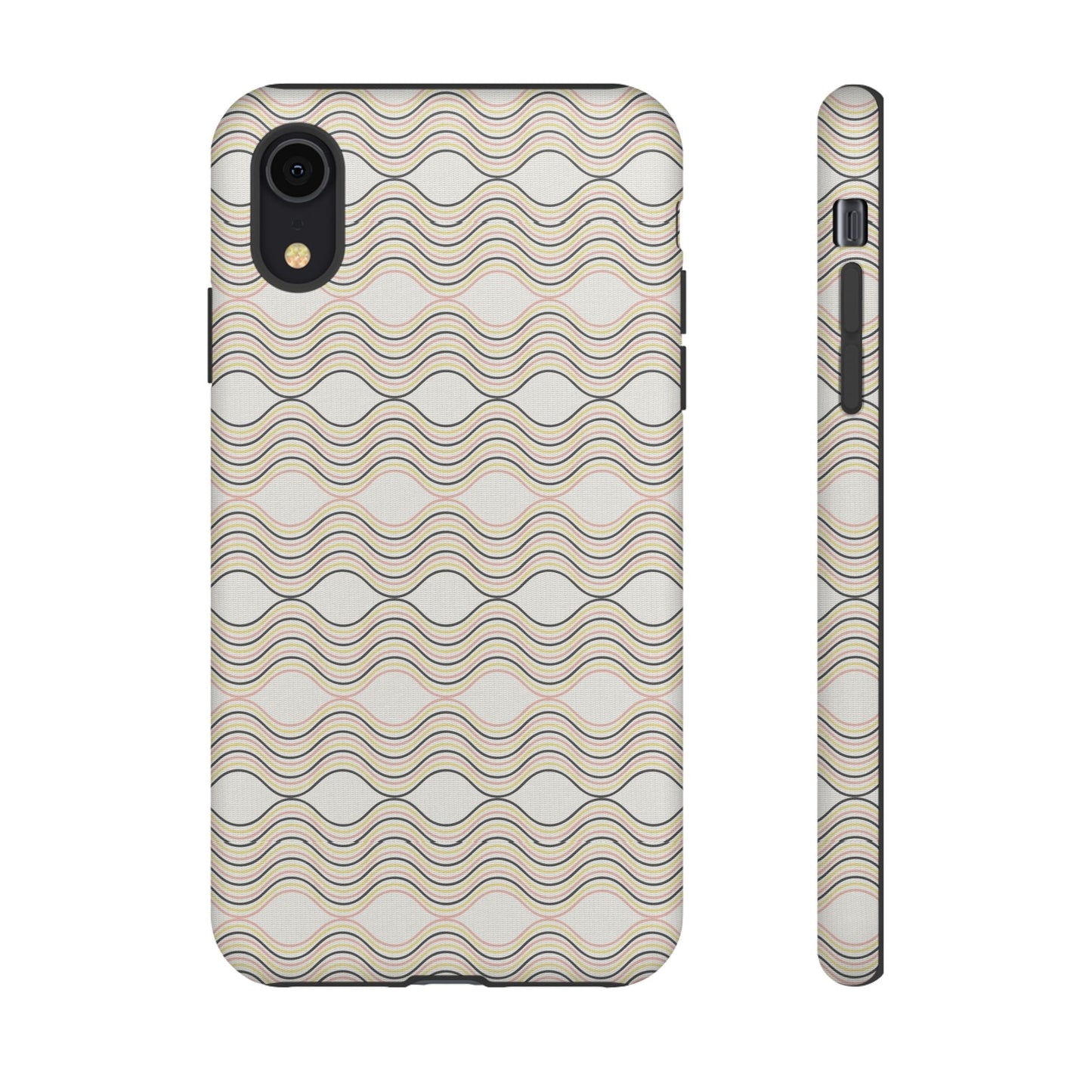 Stylish Phone Case for Tough Protection, Wavy Design, Chic Accessory, Gift for Her, Trendy Tech, Holiday Gift Idea