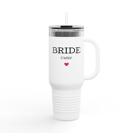 Insulated Bride Crew Travel Mug | Wedding Party Gift | 40oz Coffee Cup | Bridal Party Accessories | Durable & Stylish Drinkware