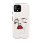 Stylish Phone Case with Artistic Lip Design, Femme Tech Accessory, Trendy Device Cover, Gift for Her, Unique Phone Accessories