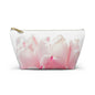 Floral Pink Tulip Accessory Pouch