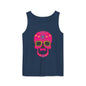 Colorful Dia de los Muertos Skull Tank Top, Unisex Summer Tee, Festival Wear