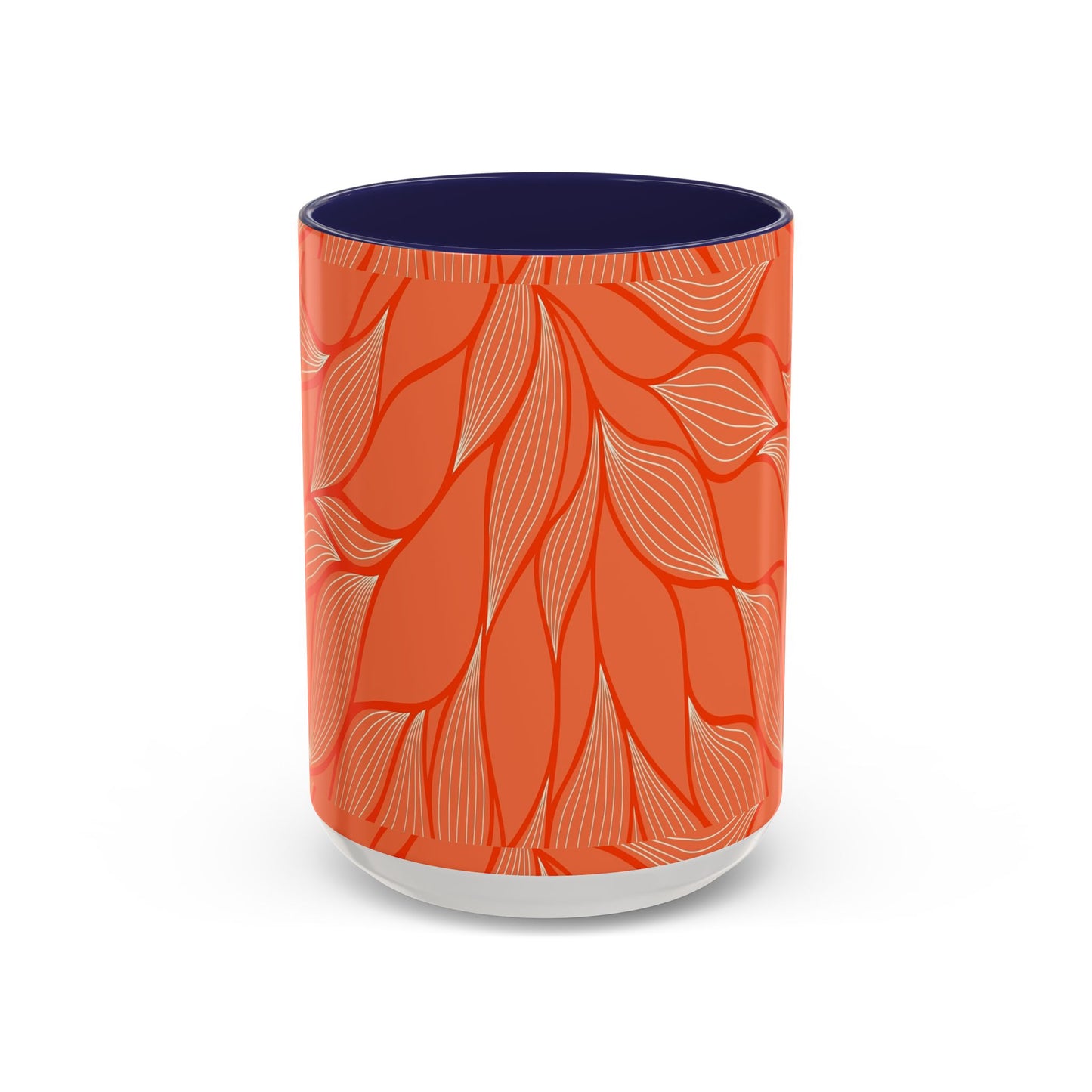 Stylish Accent Coffee Mug, Floral Pattern Drinkware, Unique Gift for Coffee Lovers, Home Decor, Kitchenware, Vibrant Design